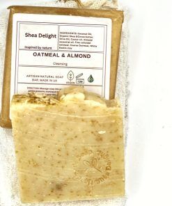 Oatmeal and almond handmade soap